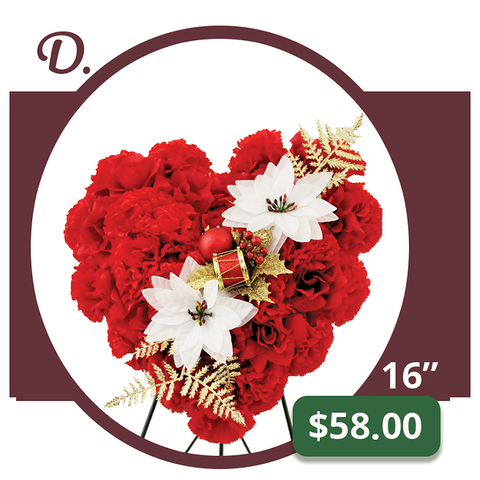 D - Large Heart of Roses