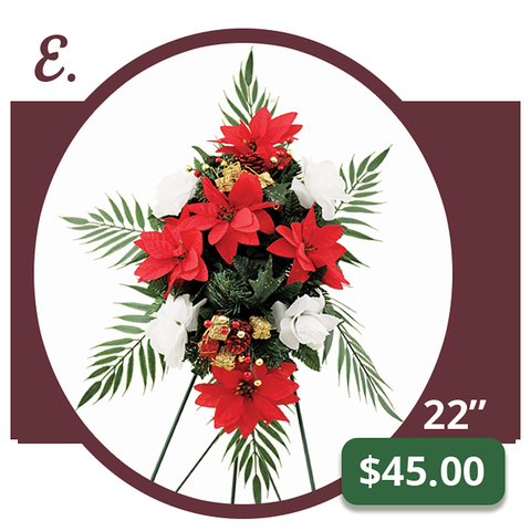 E - Poinsettia Spray