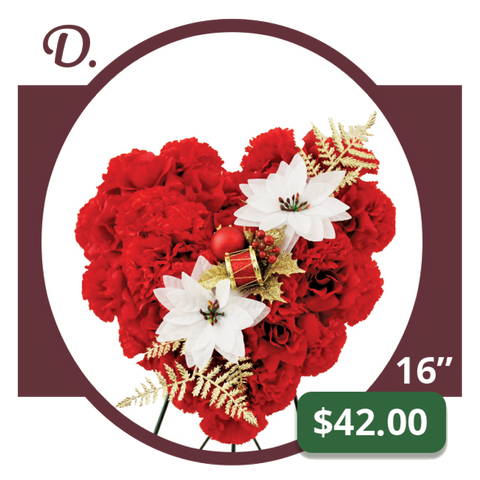D - Large Heart of Roses