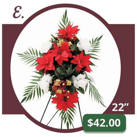 E - Poinsettia Spray
